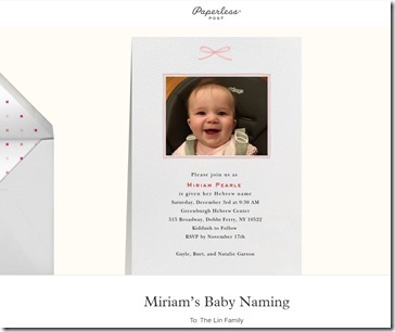Miriam Baby Naming